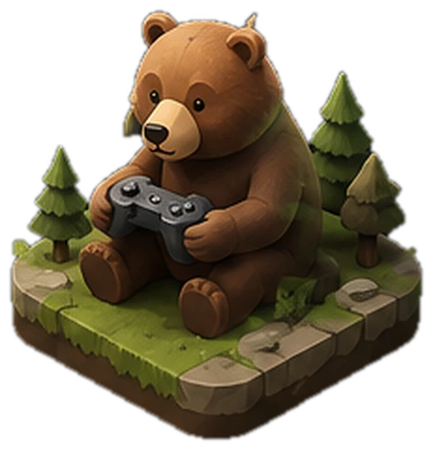 Медведь с игровым контроллером — направление The Bear Games